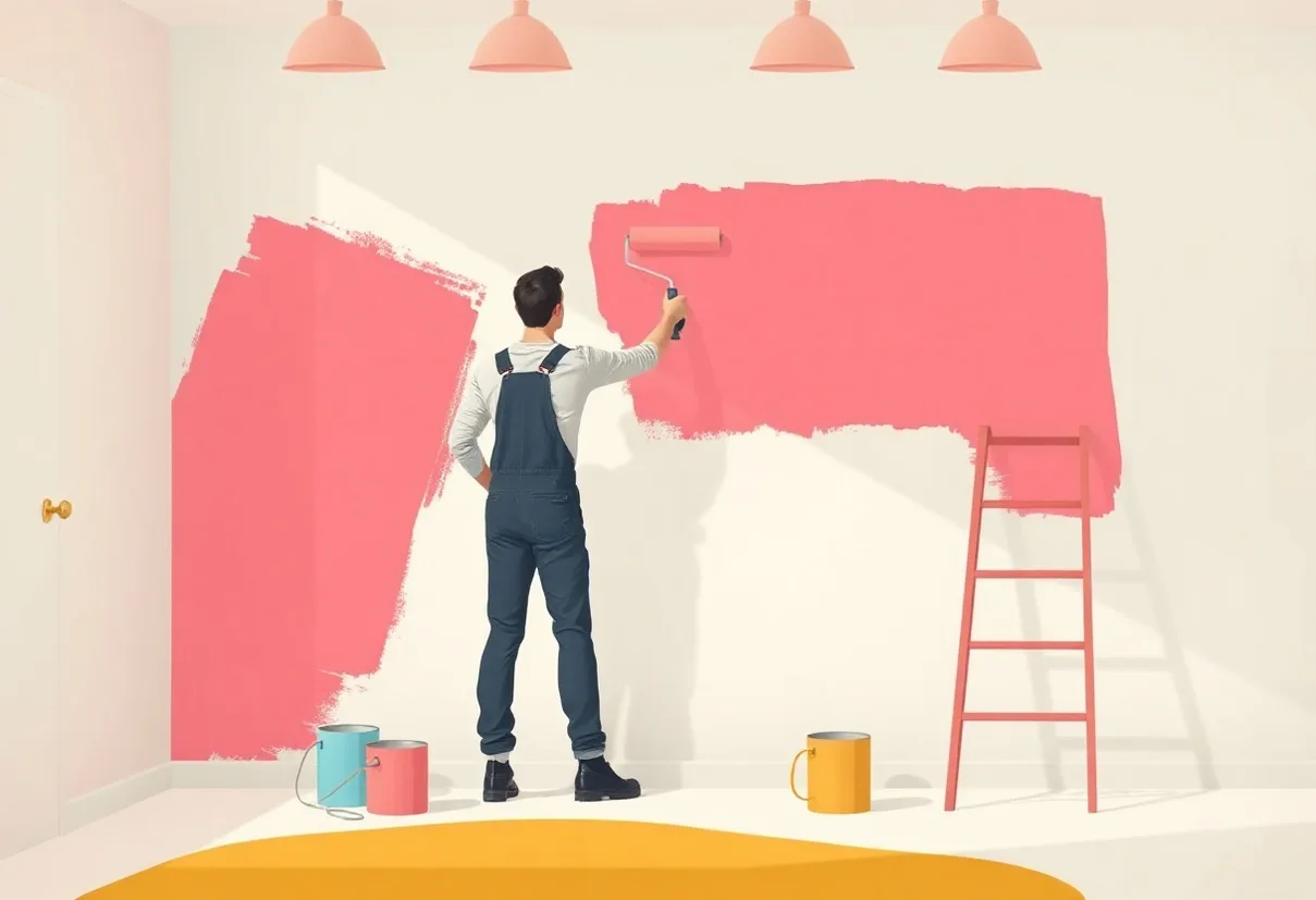 Peintre Valserhône 01200 en intervention sur un chantier