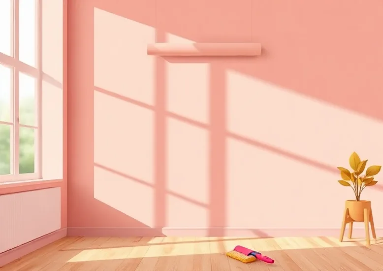 Pose de papier peint, rouleau et brosse à maroufler